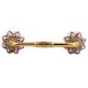 Pink Dahlia Medium Ceramic Bridge Handle